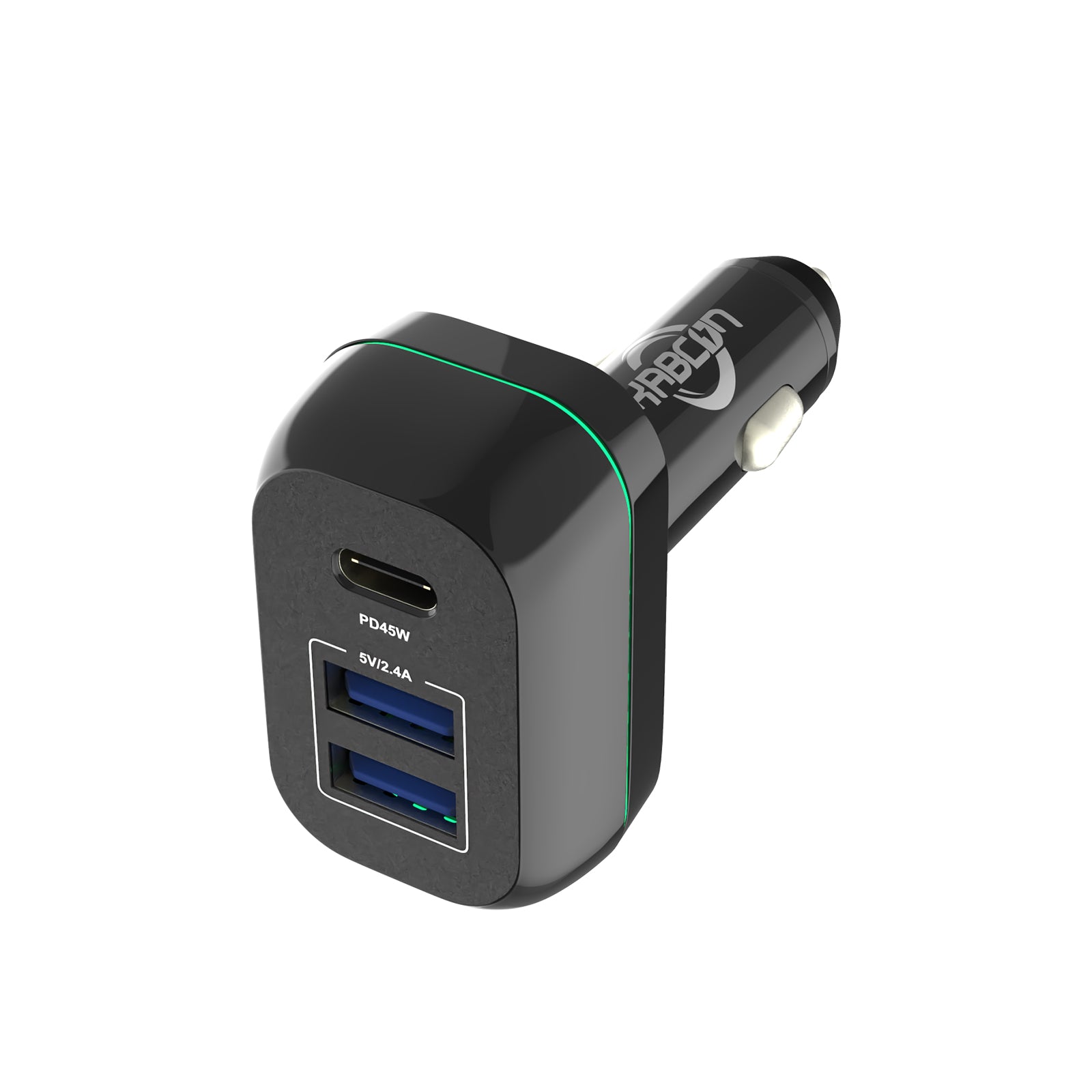 USB-C PD and USB-A QC3.0 Low Profile Car Lighter Adapter