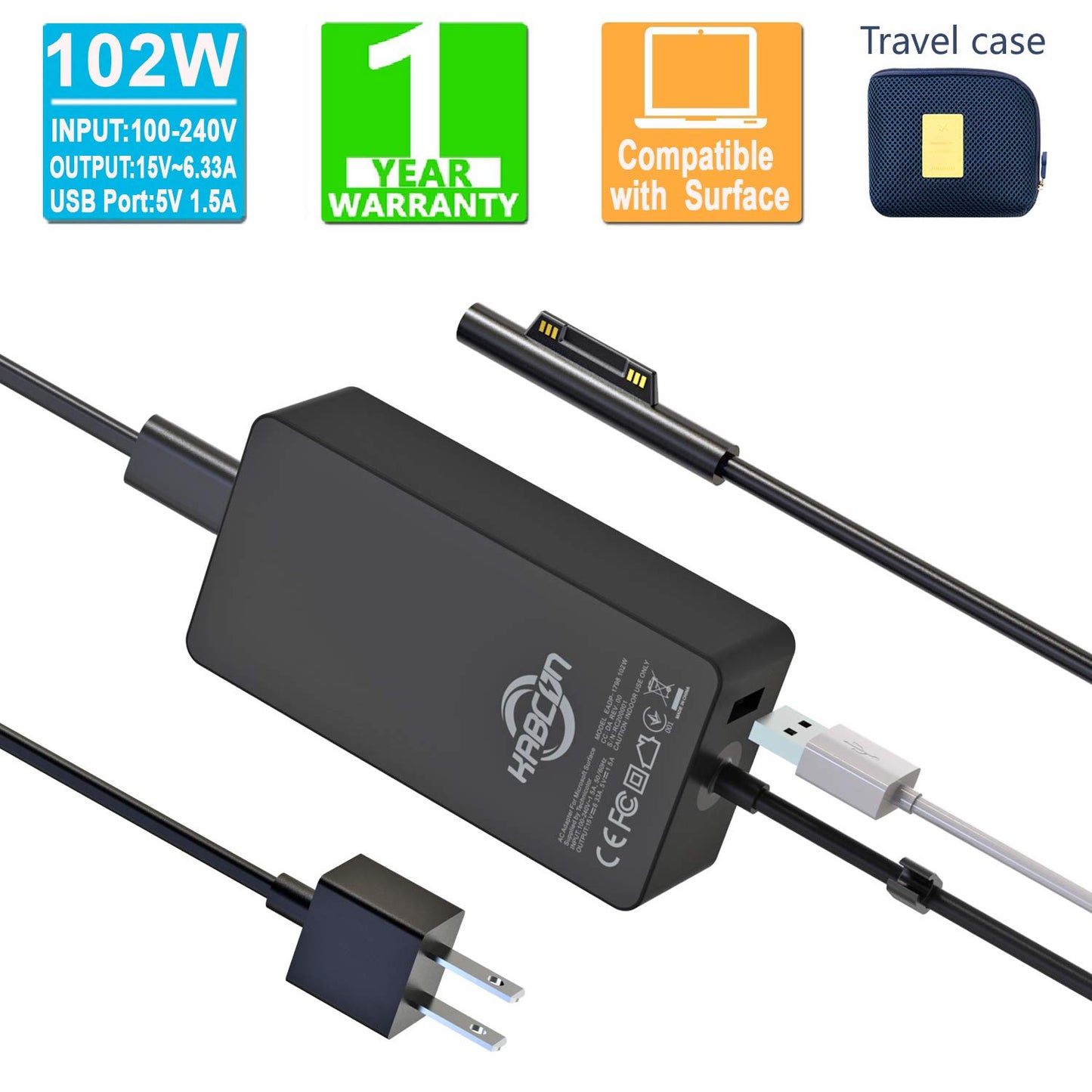 surface book 2 charger