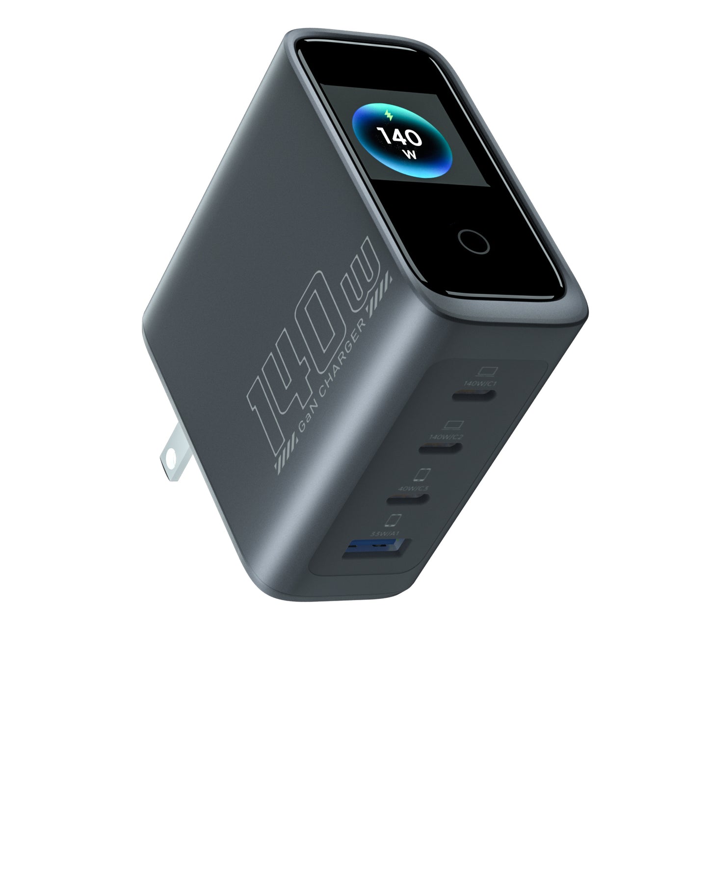 140W Gan laptop charger,3 Type C Port +1 USB A Port