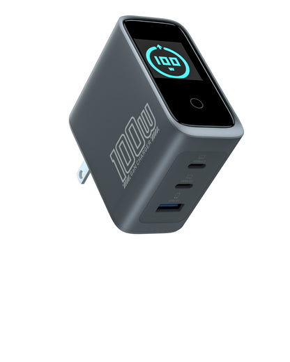 100W Gan laptop charger,2 Type C Port +1 USB A Port