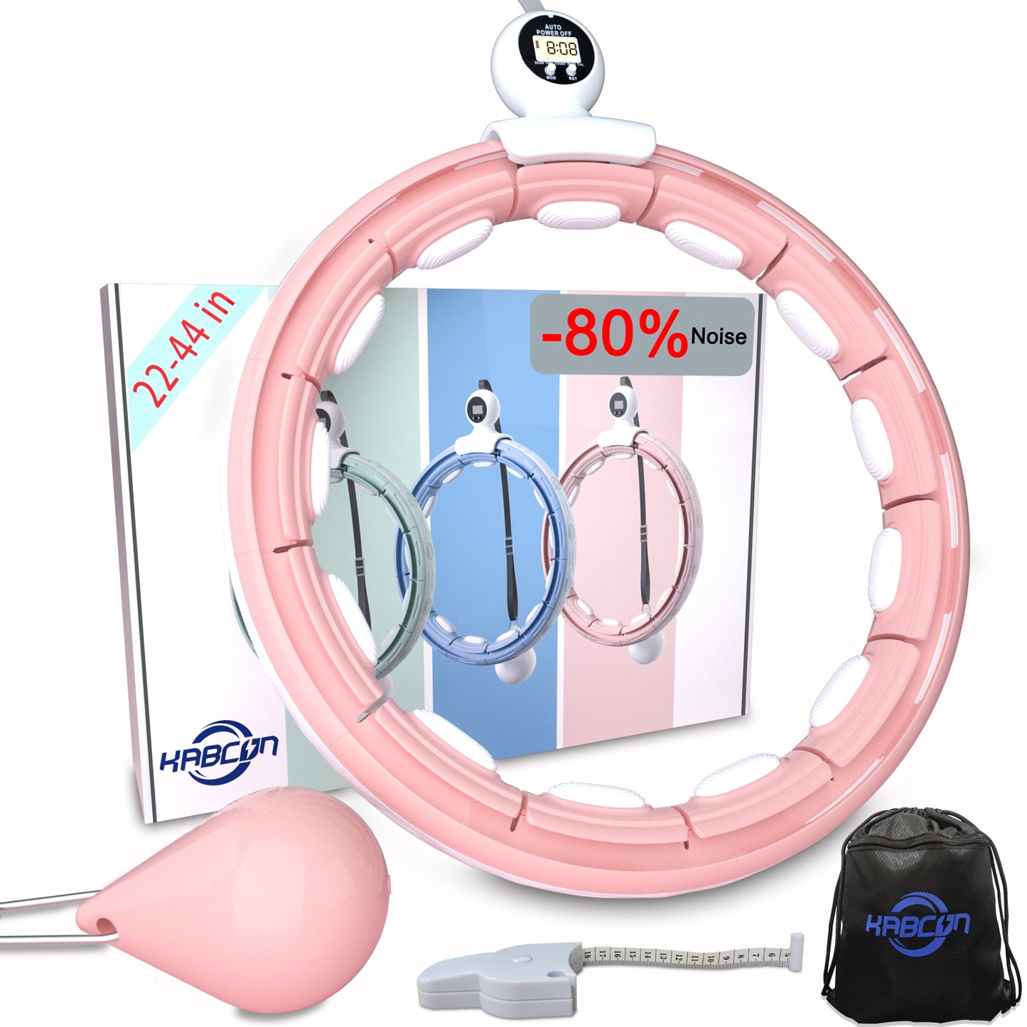 [ship from the US]weighted hula exercise hoop Quiet