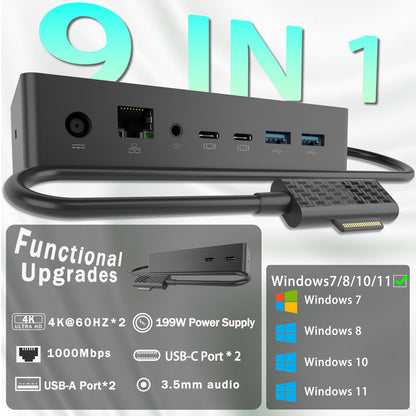 [ship from the US]Surface Dock 2 with 199W Power Supply
