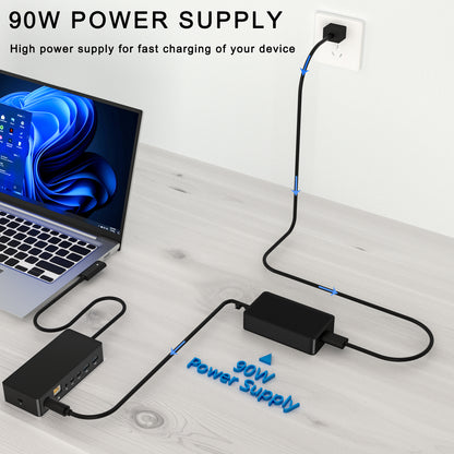 KABCON Surface Docking Station with 90W Power Supply [ship from the US]