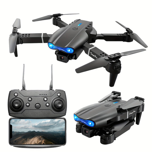 New E99 K3 Professional Dual Camera Folding Quadcopter - RC Drone with Height Hold, Remote Control, and Double Camera - Perfect Holiday Gift for Indoor and Outdoor Fun