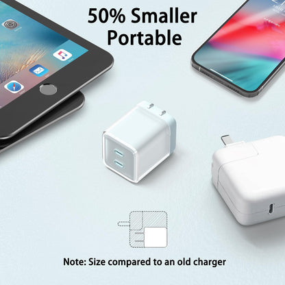 USB C Charger 67W, GaN 2 Port Compact Fast Wall Charger[ship from the US]