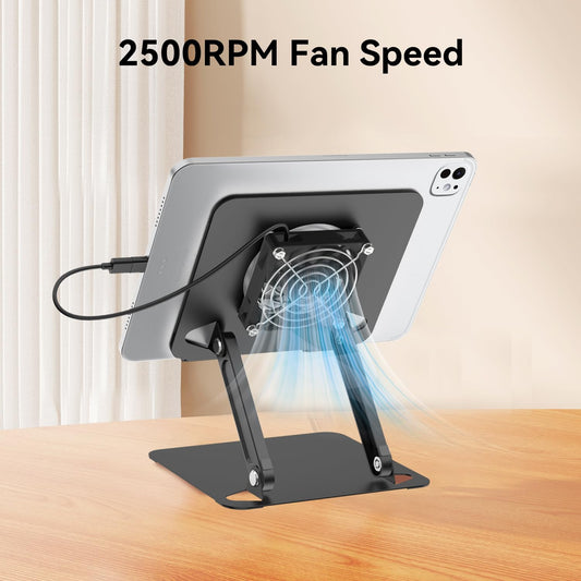 Cooler for iPad,Surface Pro Tablet Stand Holder with Quiet Cooling Fan [ship from the US]