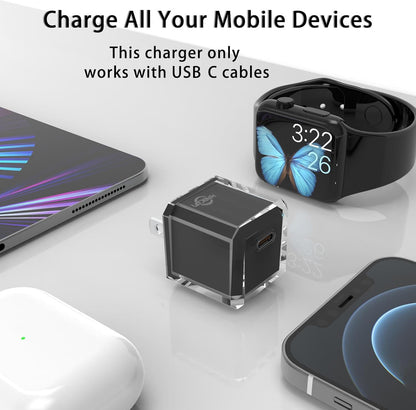 [ship from the US] USB C Charger Block 20W PD 3.0 Durable Compact Fast Charging Compat with iPhone 15/15 Plus/15 Pro/15 Pro Max/14/14 Pro/14 Pro Max/13/13 Mini/13 Pro/13 Pro Max/12/12 Mini
