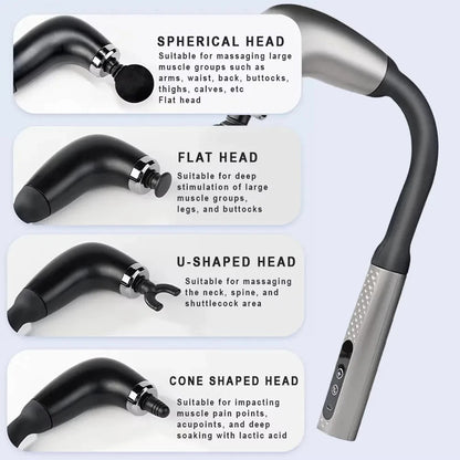 Smart Massage Gun Electric Massager Massage Hammer Rechargeable Home Handheld Hammer Back Artifact Body Massager