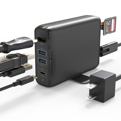 Dock Station USB Tipo C Para Lan RJ45 Exbom KaBuM