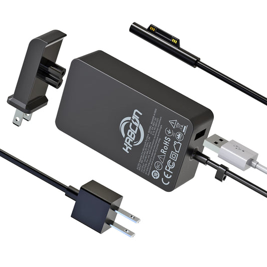 [US Stock] Surface Pro Surface Laptop Charger [UL Certified] 44W 15V Power Supply Adapter