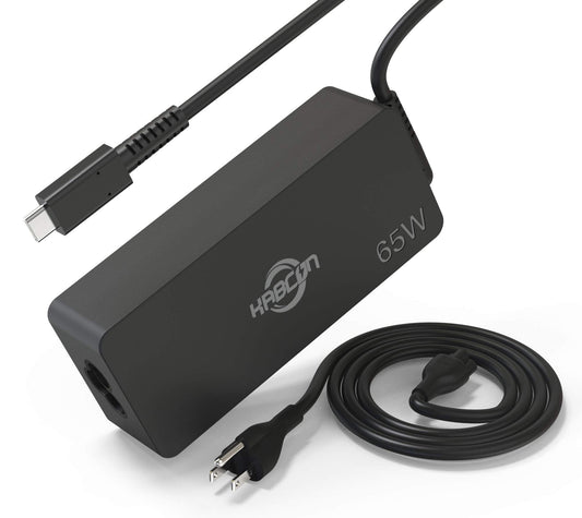 [US Stock] 65W USB-C Laptop Charger,AC Power Supply for Lenovo ThinkPad