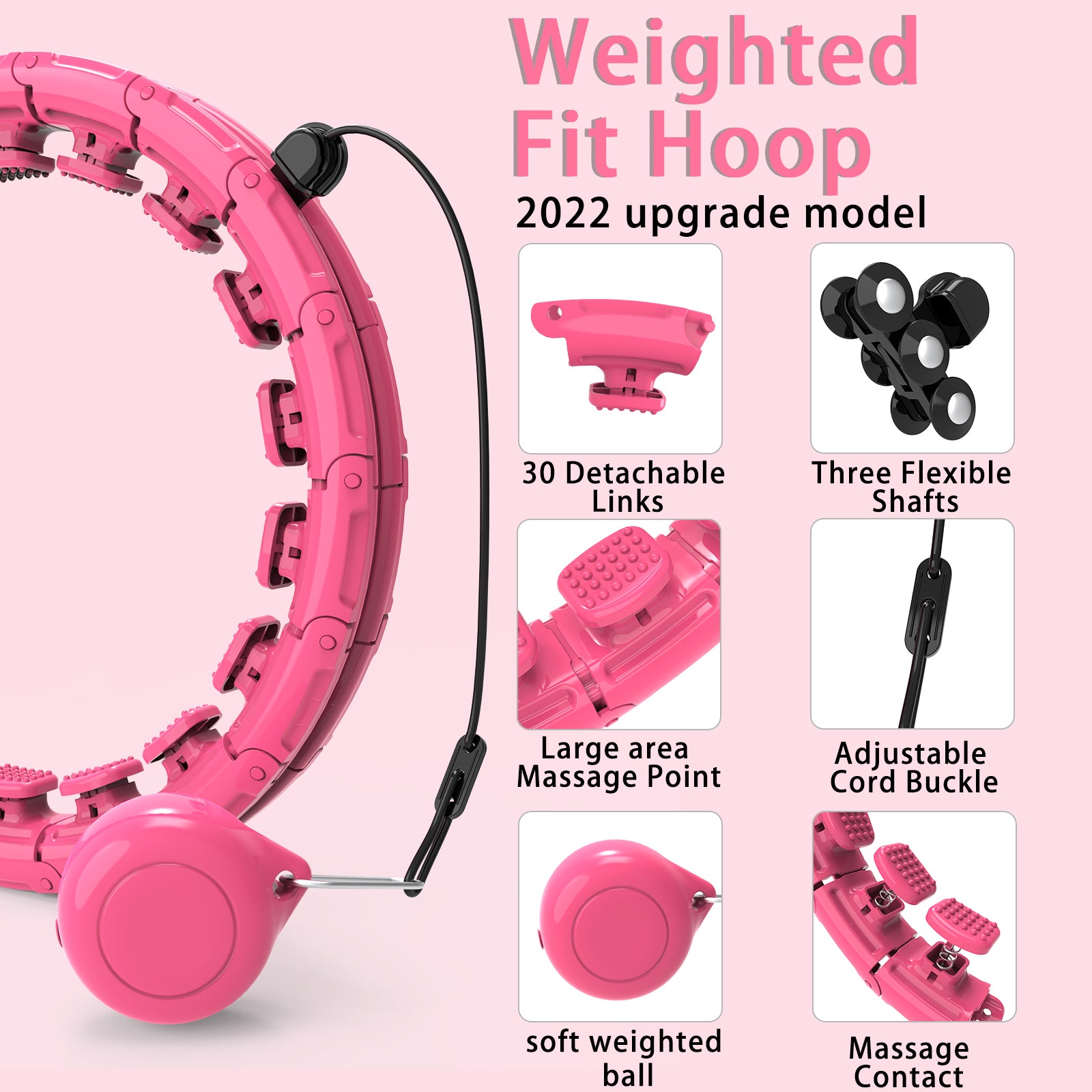 Smart Weighted Hula Hoop (with detachable weight) - Beacon Pharma
