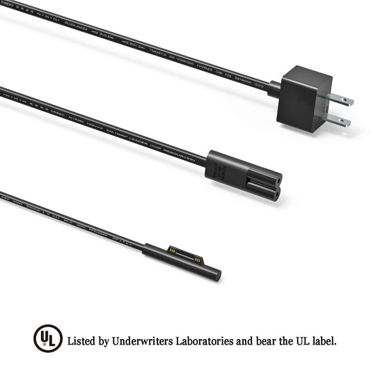 [US Stock] Surface Pro Surface Laptop Charger [UL Listed] 65W Power Adapter