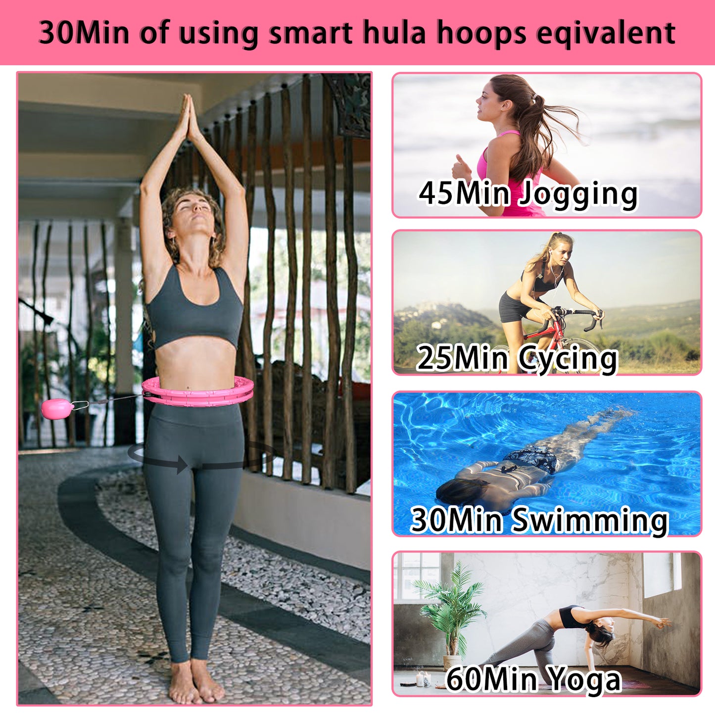 [US Stock] Weighted Hula Hoop,Smart Hoola Hoop,